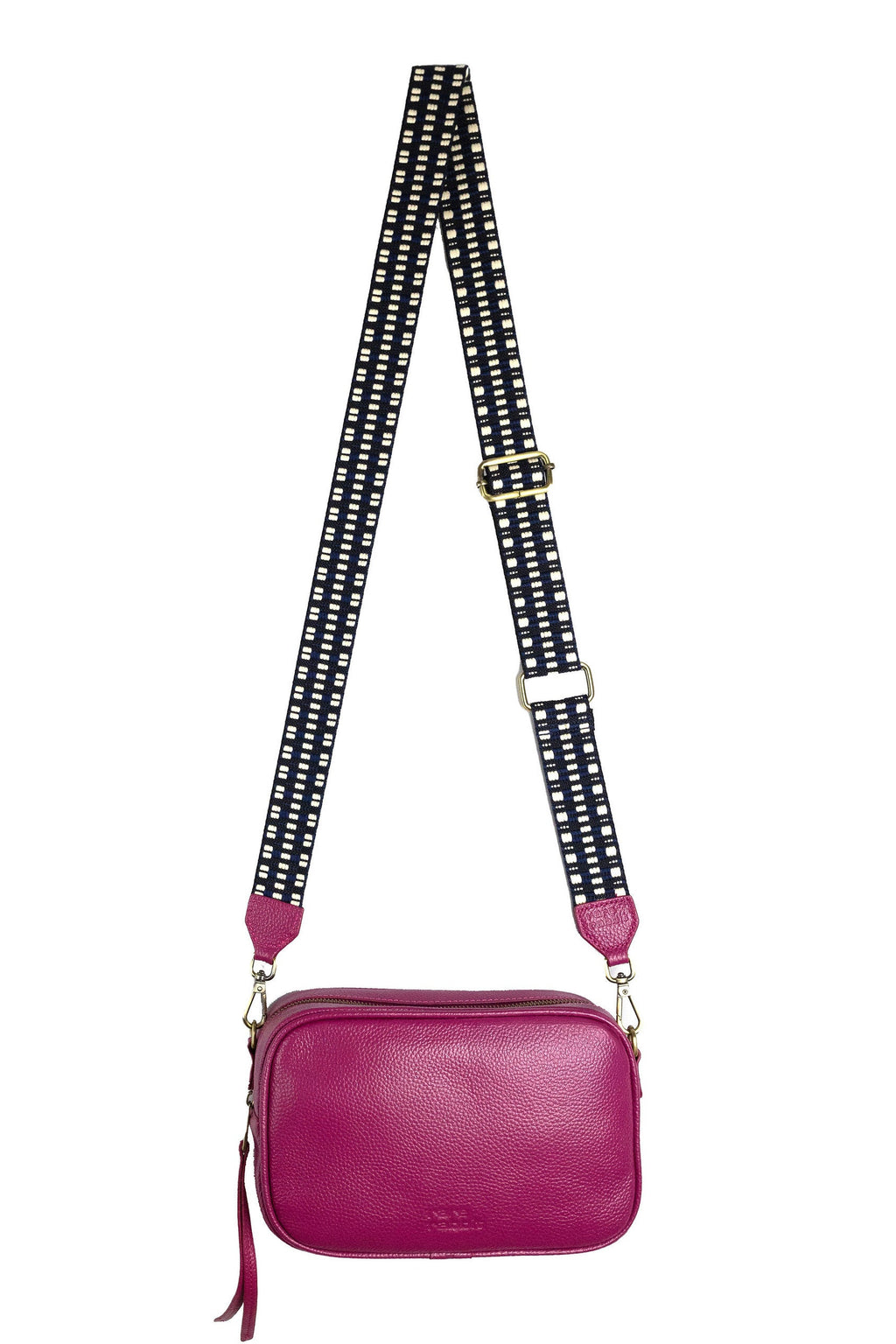 Rosie Crossbody Bag with 2 Straps, 2nd Edition (Magenta)