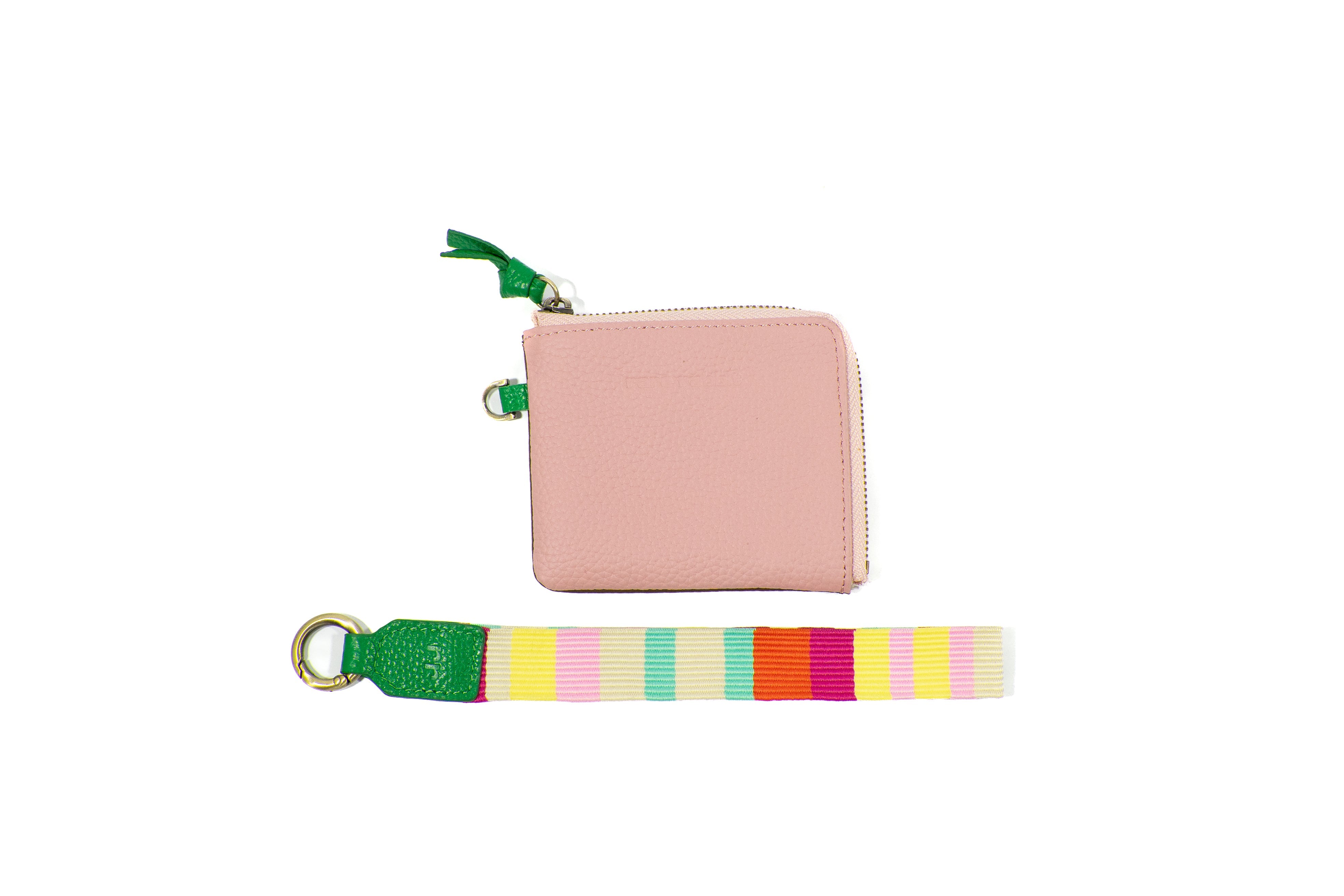 Lulu Coin Purse with Strap (Rose/Multi)