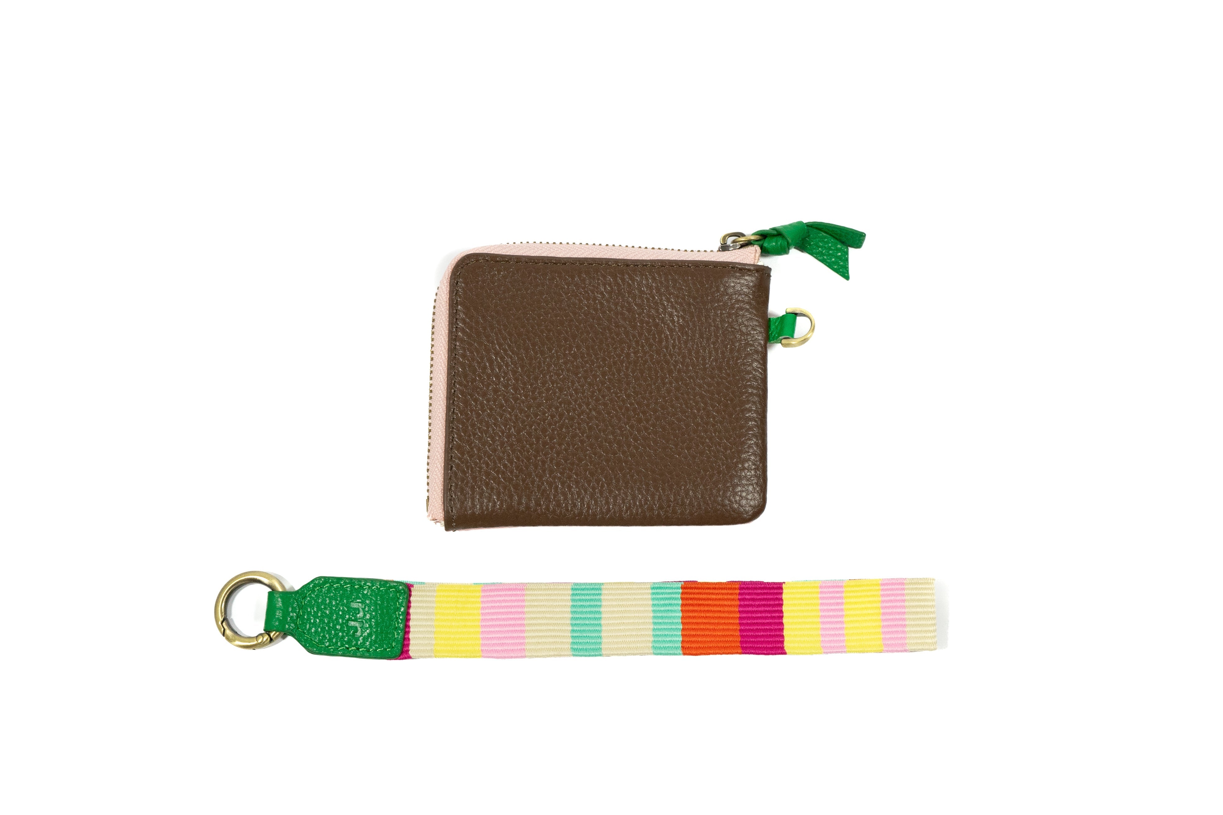 Lulu Coin Purse with Strap (Rose/Multi)