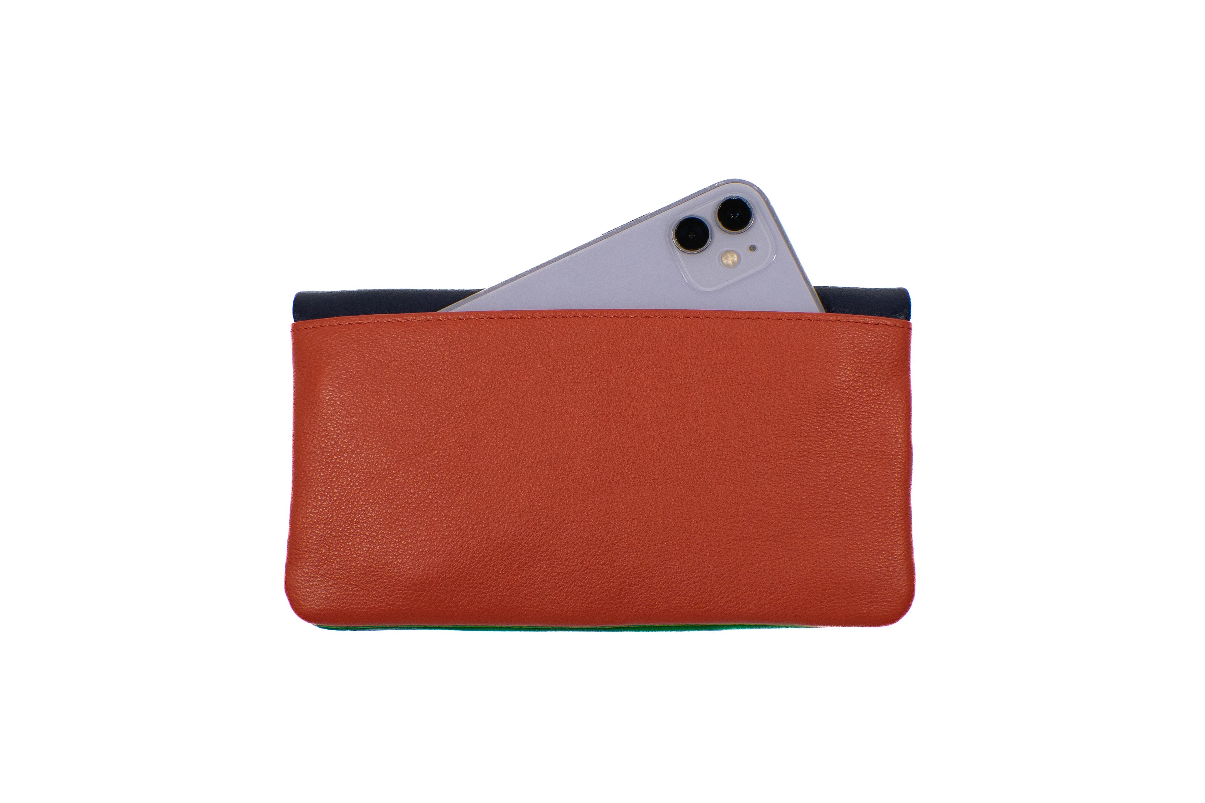 Voyager II Multi leather large wallet (Multi/Navy)