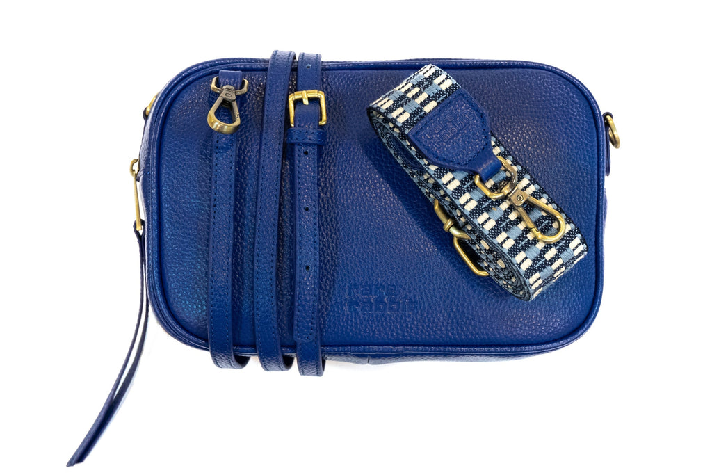 Rosie Crossbody Leather Bag  2nd Edition (Blue)