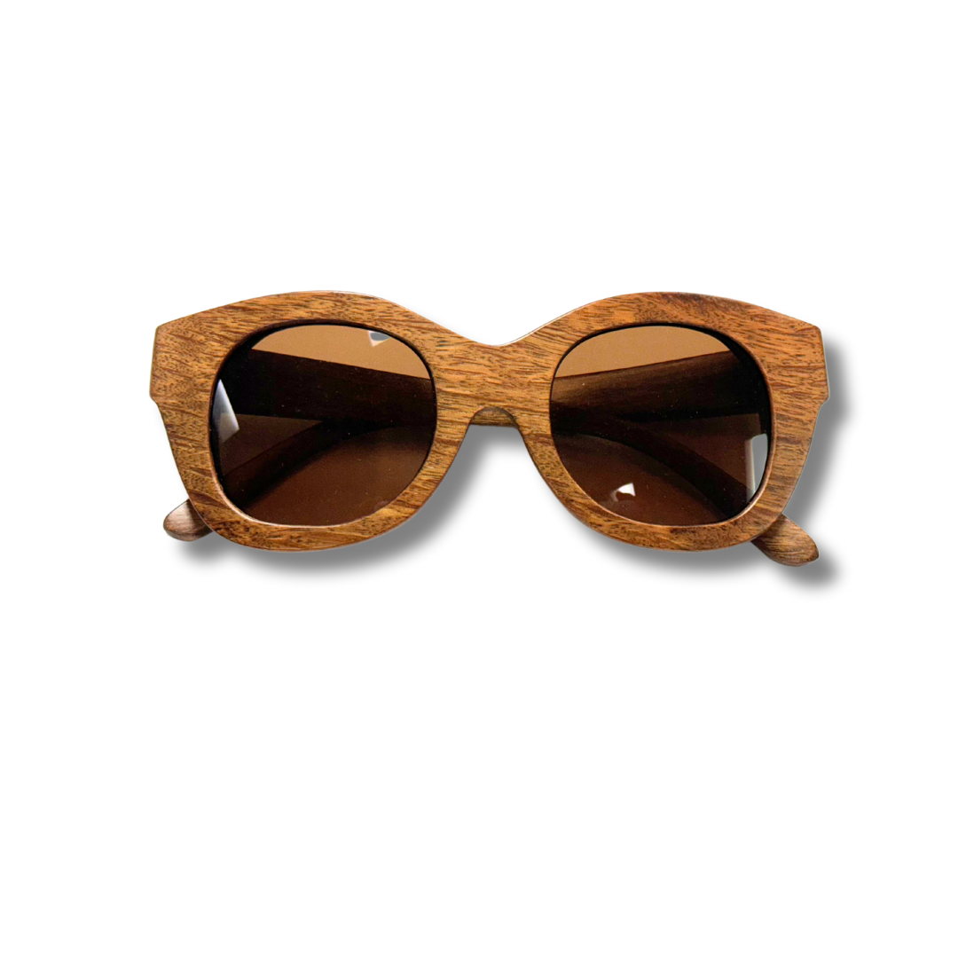 Halle wood sunglasses