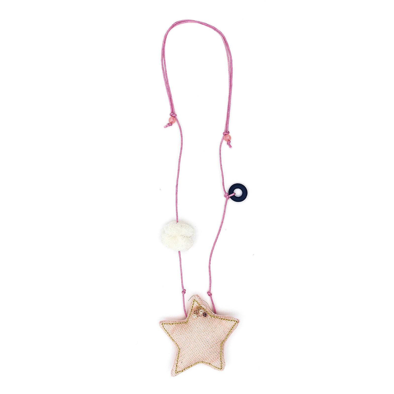 Star necklace on string