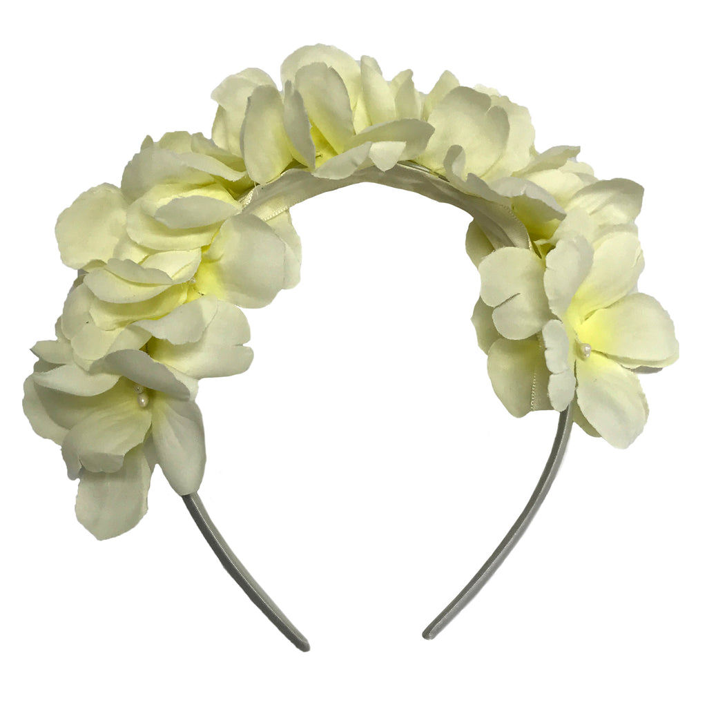 White floral aliceband