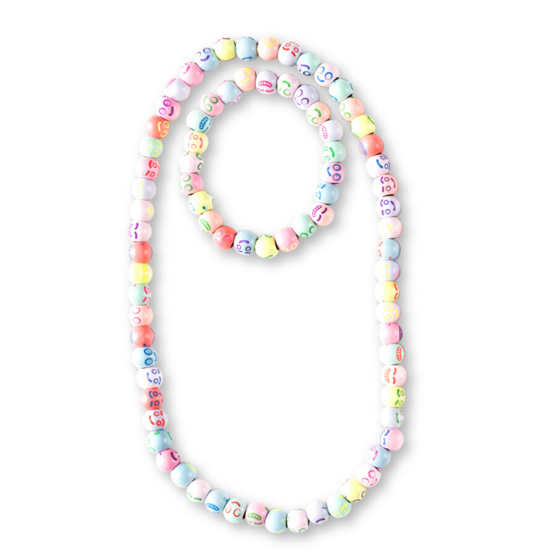 Small Emoji necklace and bracelet set