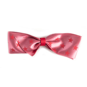 Pretty bow with stars large hair clip