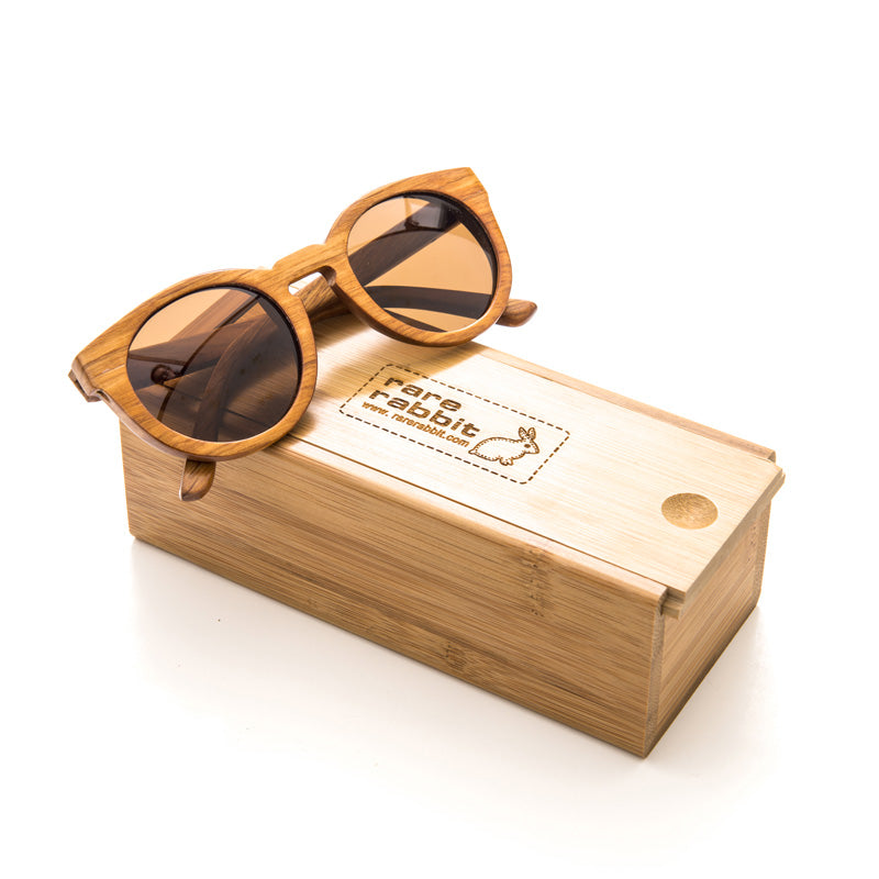 Honey wood sunglasses, polarised (light natural)