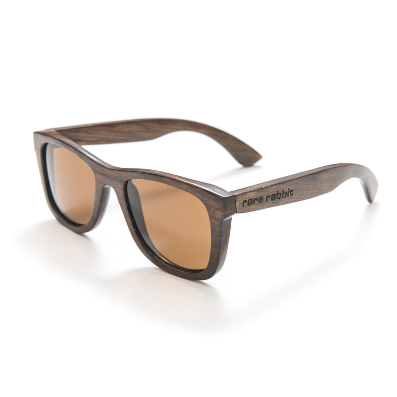 Classic Bond wood sunglasses, polarised (dark natural)