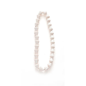 Faceted Diamond single strand necklace