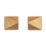 Faceted Square stud