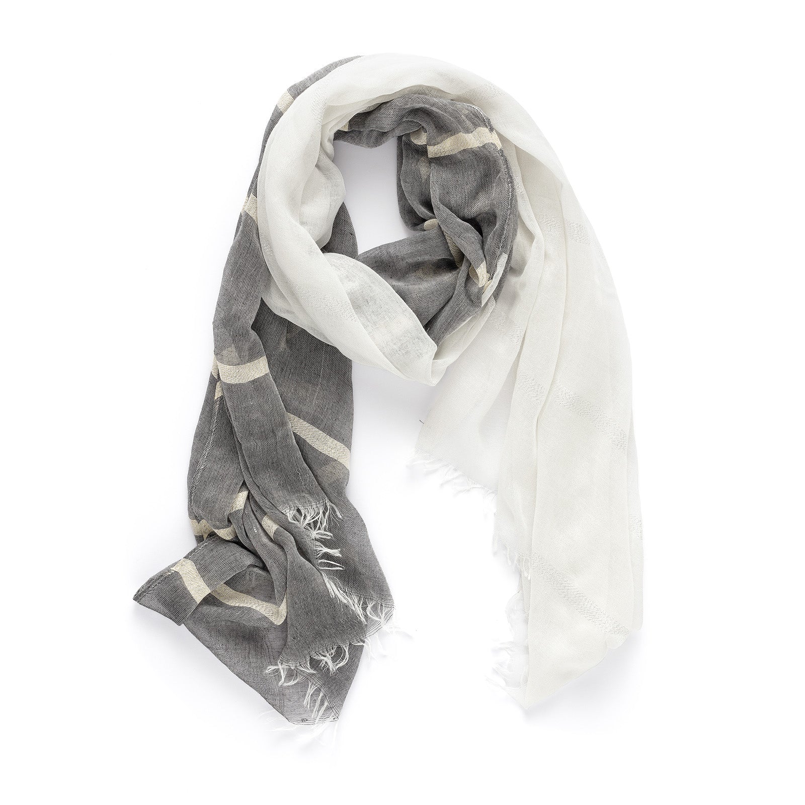 Silver Stripes scarf